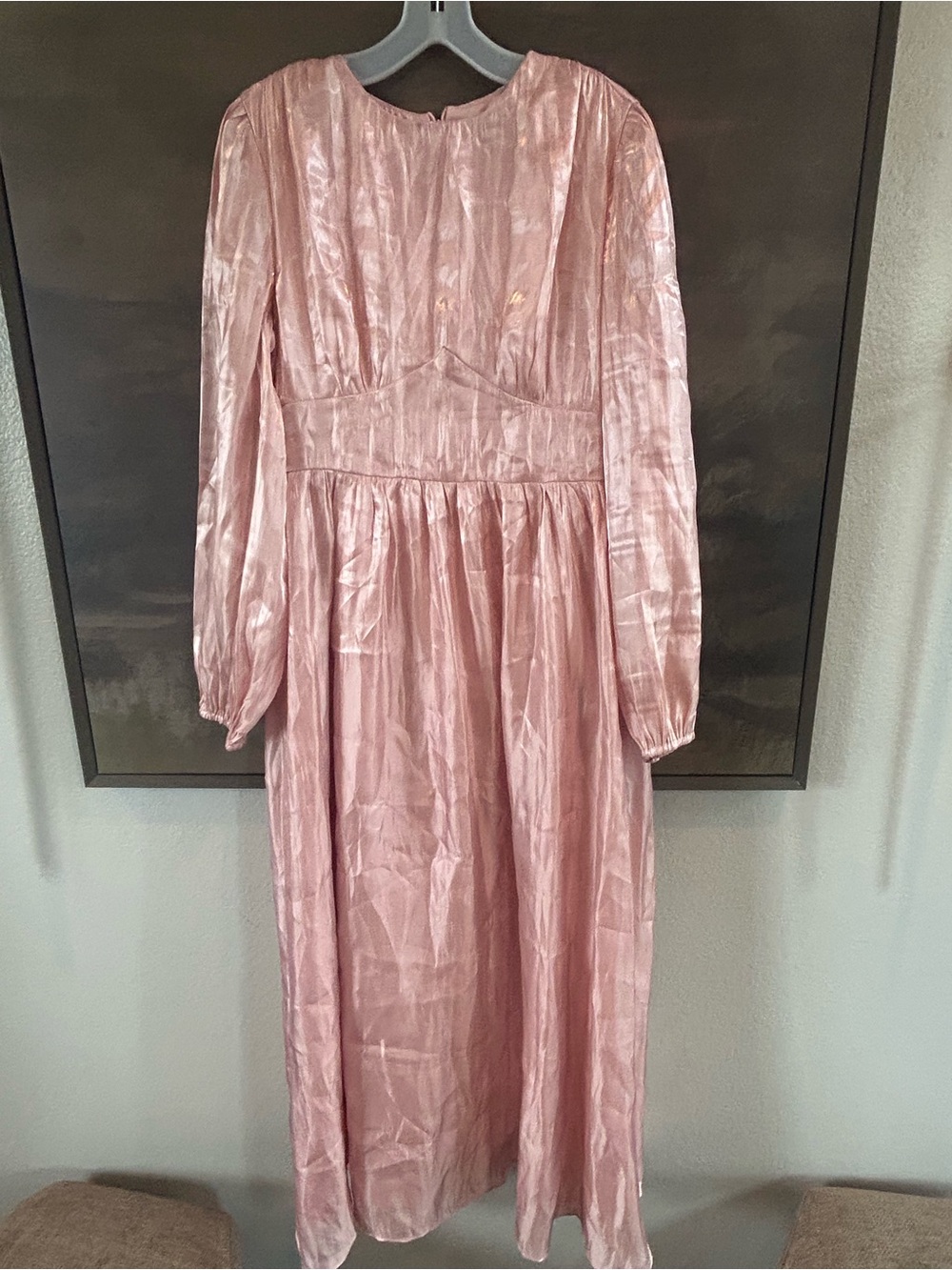 NWT CIDER ROUND NECKLINE RUFFLE MAXI DRESS - Picture 13 of 13